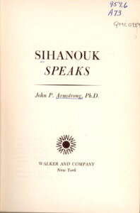 Sihanouk Speaks.