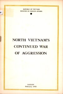 North Vietnam’s Continued War of Aggression