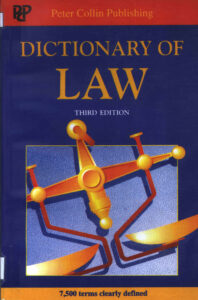 Dictionary of Law.