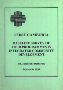 CIDSE Cambodia: Baseline Survey of four programmes in integrated community development.