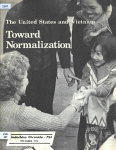Indochina Chronicle: The United States and Vietnam, Toward Normalization, No. 53, December, 1976