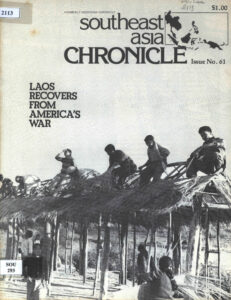 Southeast Asia Chronicle: Laos Recovers from America’s war, No. 61, March-April, 1978