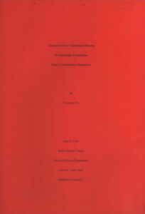 Treatment of the Vietnamese Minority in Democratic Kampuchea from a Comparative Perspective.