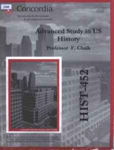 Advanced Study in US History: Atrocity Crimes in Perspective.