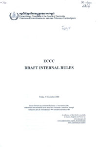 ECCC Draft internal rules.