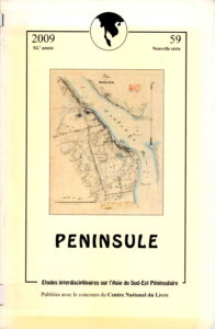Peninsule, Etudes interdisciplinaires sur l’asie du sud-Est Peninsulaire.